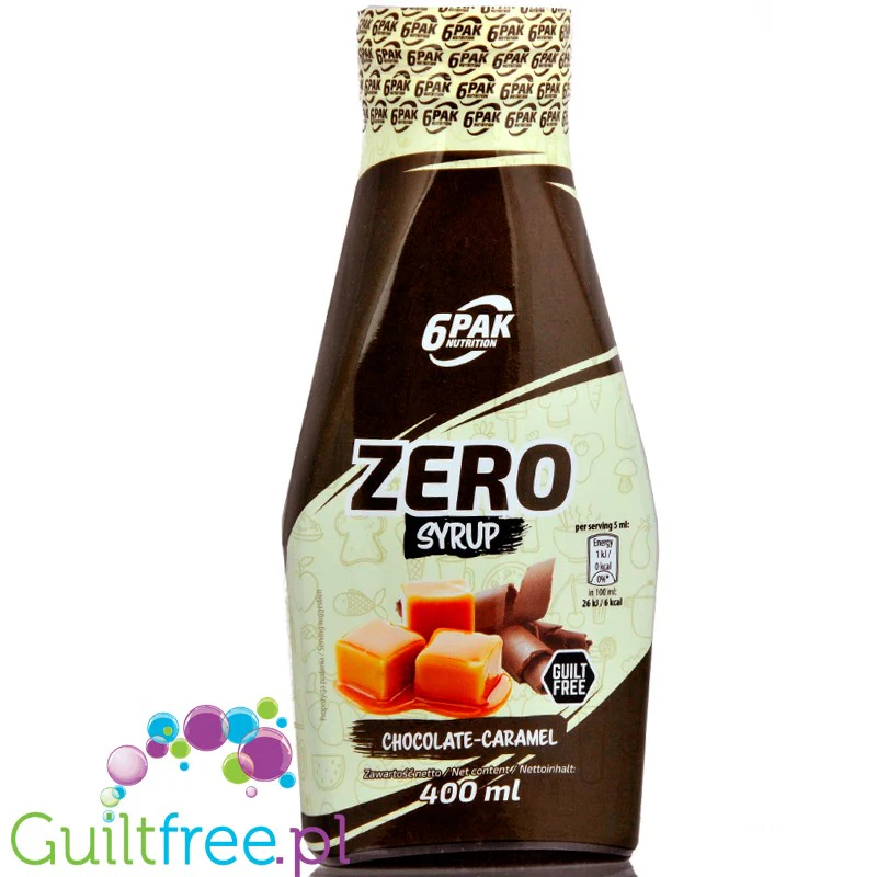 6Pak Zero Sauce Chocolate & Caramel - sos czekoladowo-karmelowy - Image 3