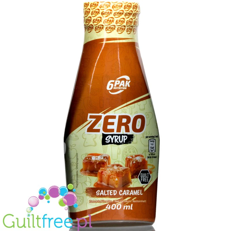 6Pak Nutrition Zero Sauce Salty Carmel - sos zero o smaku solonego karmelu - Image 3