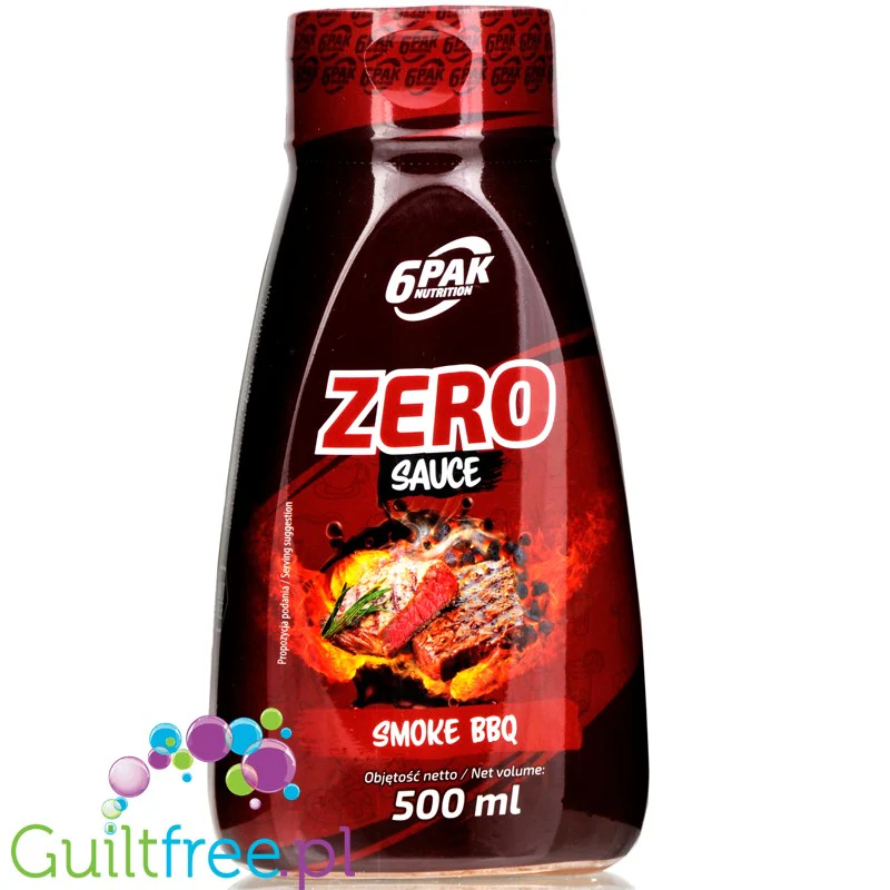 6Pak Nutrition Zero Sauce Smoked BBQ sos barbecue 18kcal