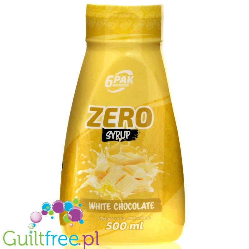6Pak Nutrition Zero Sauce White Chocolate - sos zero o smaku białej czekolady