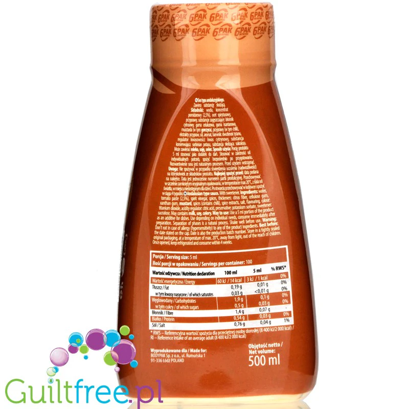 6Pak Zero Sauce Andalusian- aromatyczny sos do makaronu 17kcal - Image 2