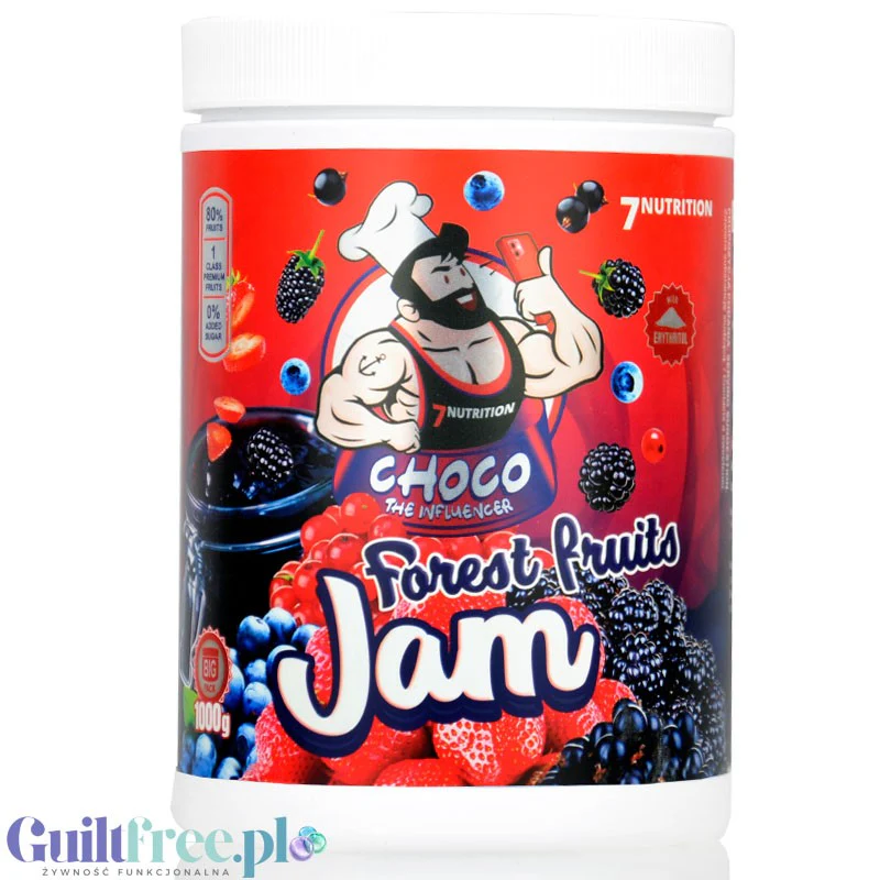 7Nutrition Forest Fruits Jam - dżem frużelina z owoców leśnych bez dodatku cukru