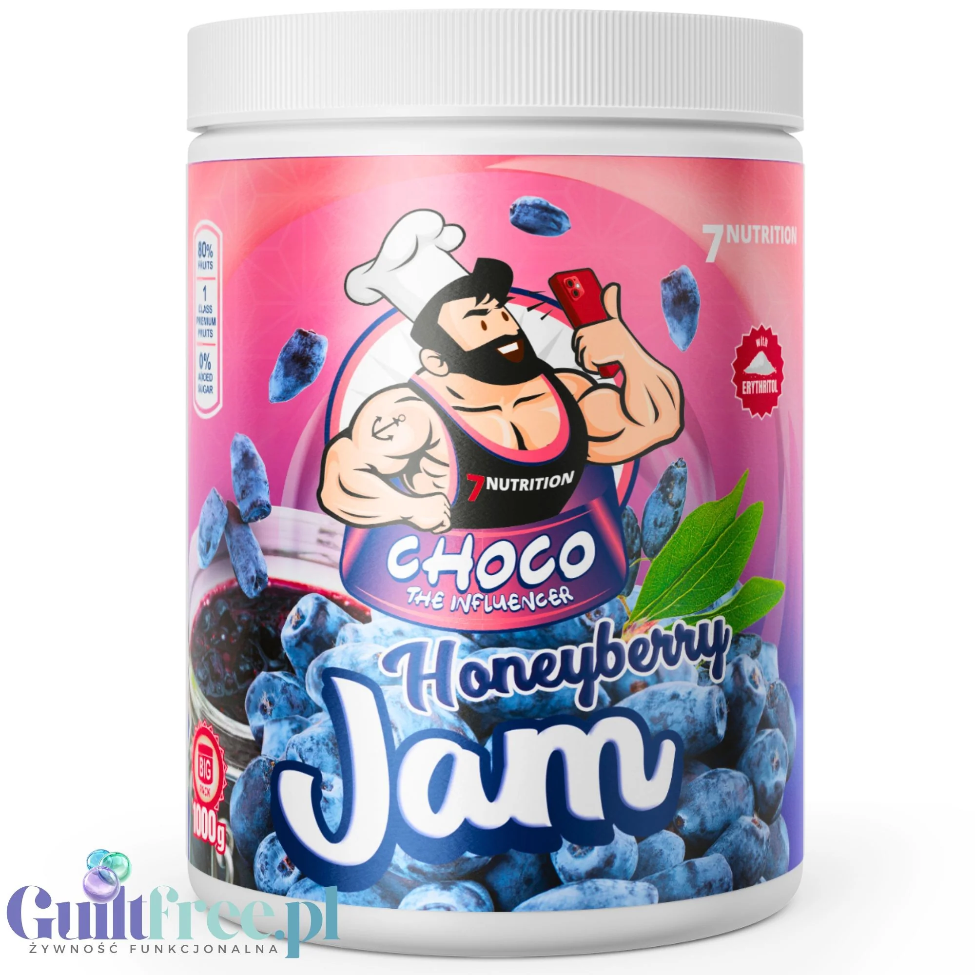 7Nutrition Honeyberry Jam - dżem frużelina z jagody kamczackiej bez dodatku cukru