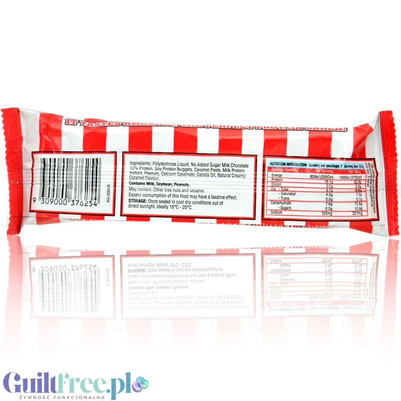 Adonis Cookie Dough Chunky Bar, Chocolate Candy - proteinowy baton z kazeiną, 14,4g białka & 197kcal - Image 2