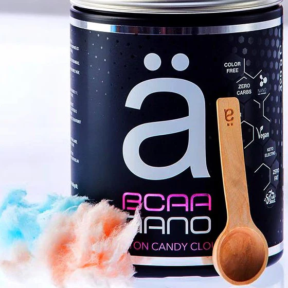 Ä Nano Supps BCAA Cotton Candy Cloud - wegańskie aminokwasy z elektrolitami 100% naturalny skład ze stewią, smak wata cukrowa - Image 2