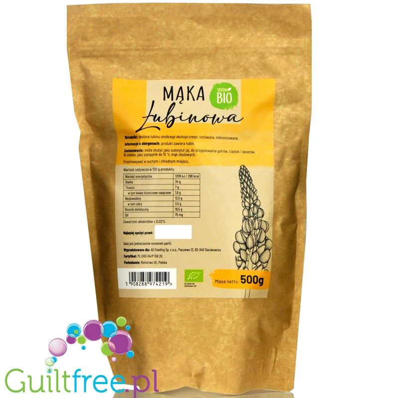 Ag Feeding BIO organiczna odtłuszczona mąka łubinowa