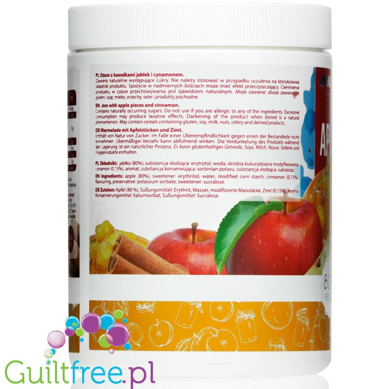 AllNutrition Apple & Cinnamon in Jelly - jabłkowo-cynamonowa frużelina bez dodatku cukru z całymi owocami - Image 3