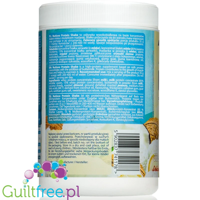 Allnutrition Nutlove Protein Shake Coco Crunch - kremowy szejk z kazeiną - Image 3