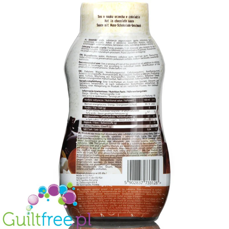 AllNutrition Sos Choco Nut - sos zero czekoladowo-orzechowy - Image 2