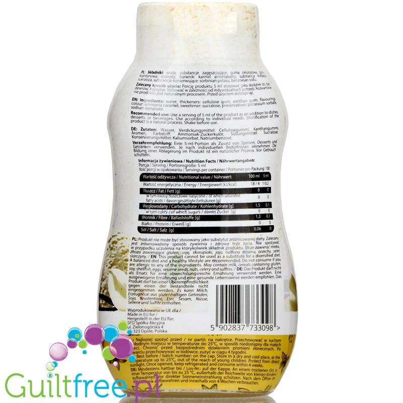 AllNutrition Sos Vanilla - sos zero waniliowy - Image 2