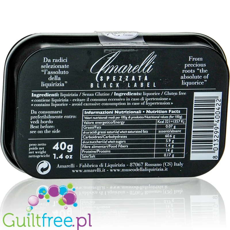 Amarelli Black Label - bezglutenowa włoska lukrecja 100%, bez cukru - Image 2