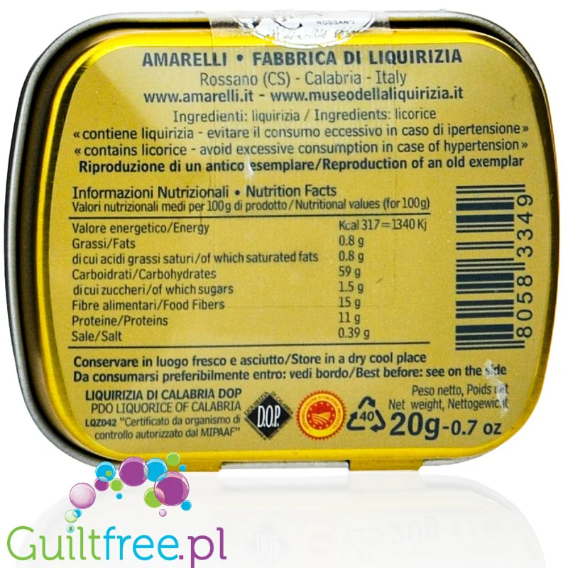 Amarelli Liquirizia di Calabria Barone - kalabryjskie drażetki lukrecjowe 100% bez dodatku cukru - Image 2