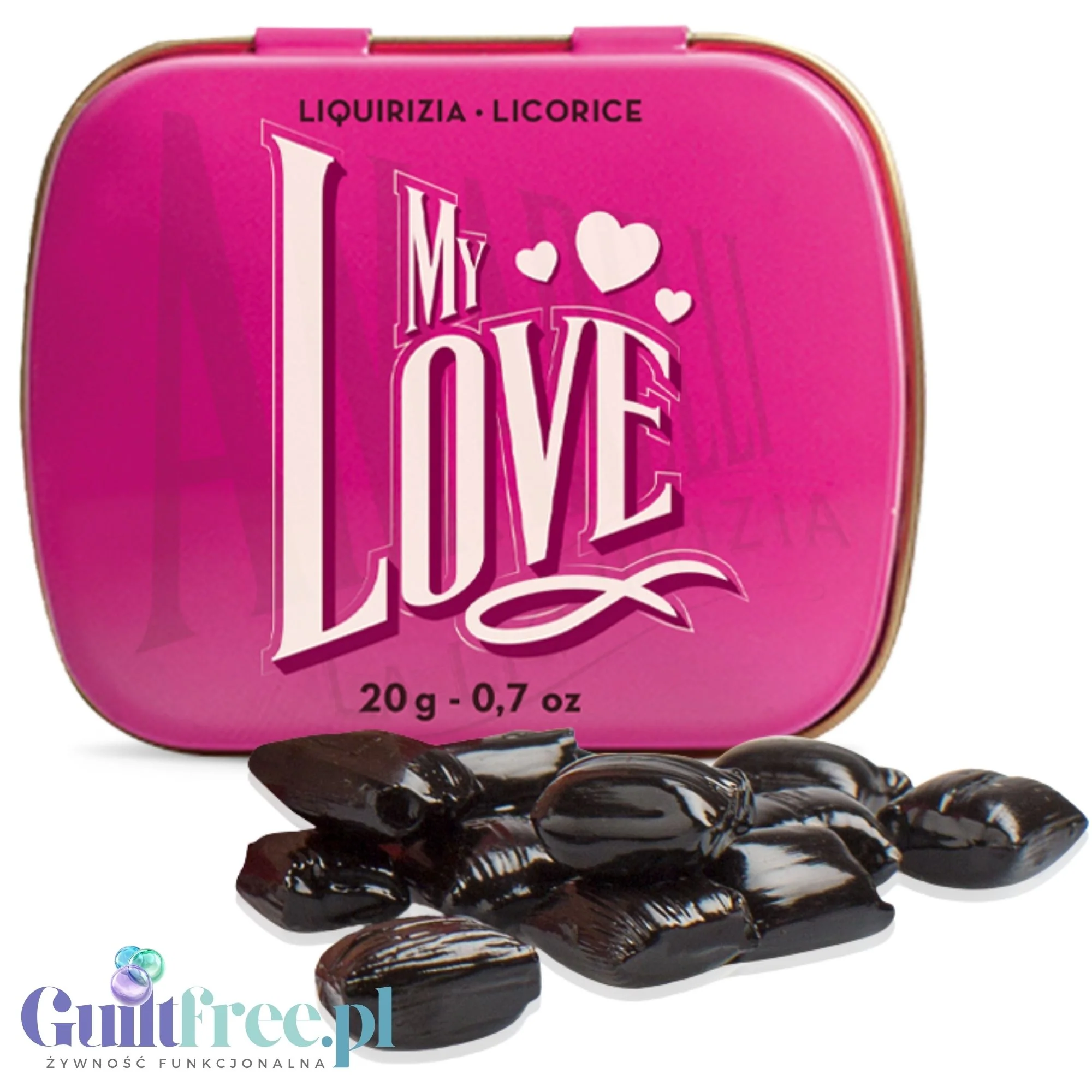 Amarelli Liquirizia My Love 20g - kalabryjska lukrecja 100% bez cukru w ozdobnej puszce - Image 3