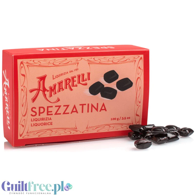 Amarelli Liquirizia Spezzatina Confetti 100g - kalabryjska lukrecja anyżkowa 100% bez cukru i słodzików