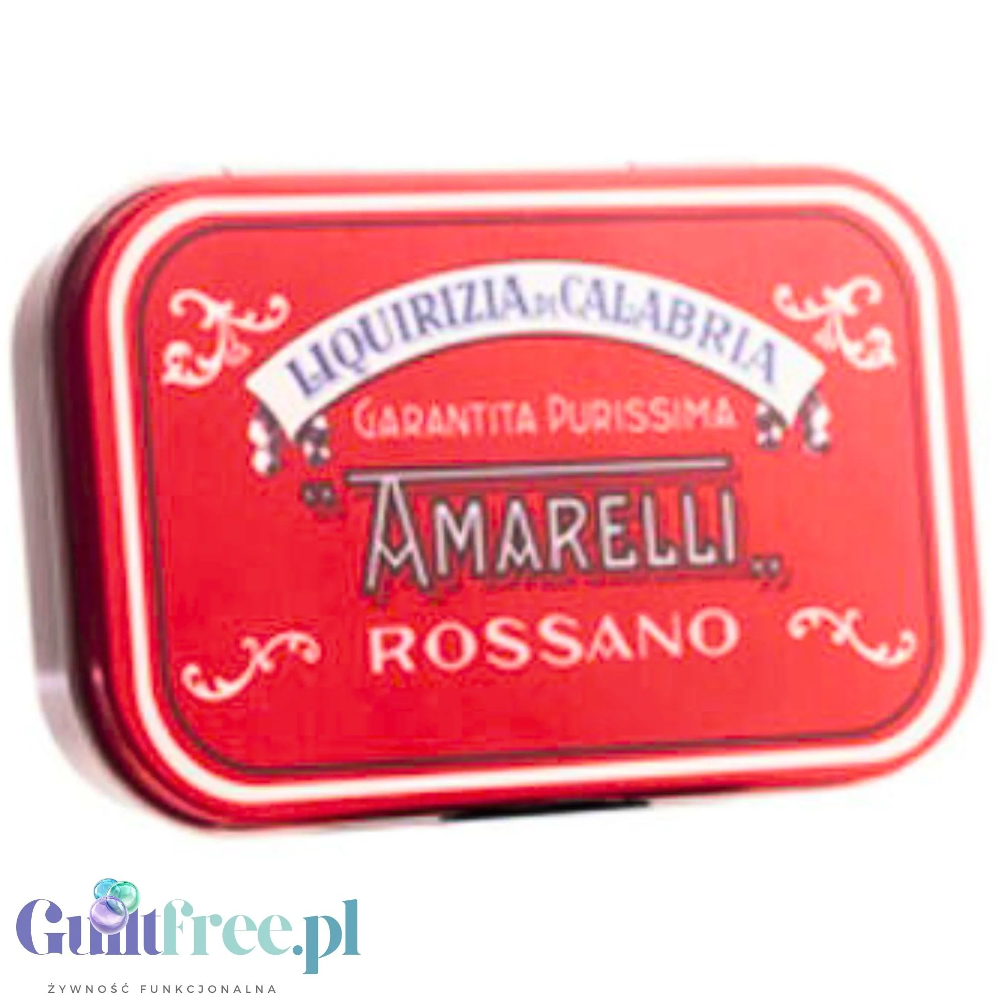 Amarelli Rossano Liquirizia di Calabria 40g - czysta włoska lukrecja z Kalabrii 100% bez cukru