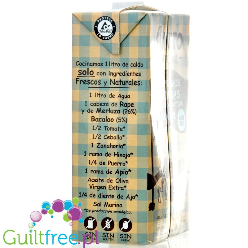 Aneto Natural Bulion Rybny 1L - wolno gotowany bulion z żabnicy i dorsza z warzywami 7kcal - Image 2