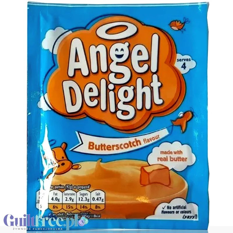 Angel Delight Butterscotch - puszysty mus maślano-ciasteczkowy instant, 98 kcal - Image 2