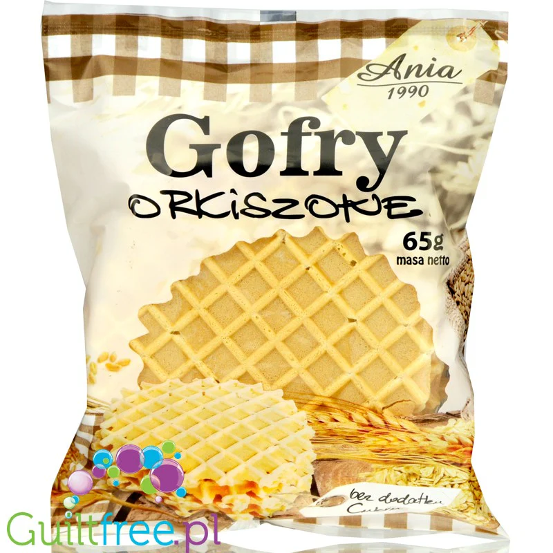 Ania Gofry Orkiszowe, kruche wafle bez dodatku cukru