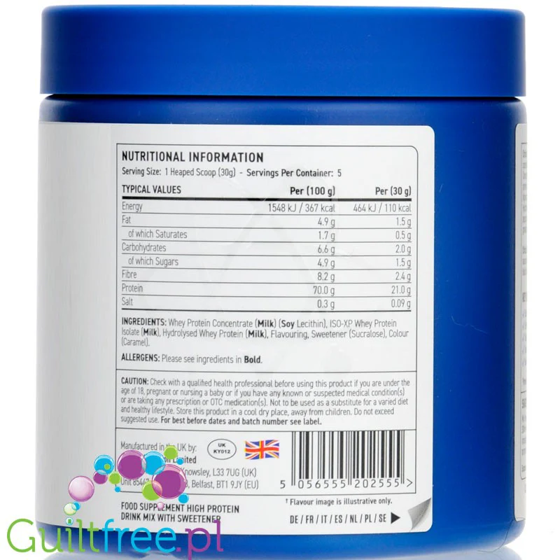 Applied Critical Whey Advanced Protein Choco Bueno - odżywka białkowa z WPI, WPH i WPC, 21g białka & 110kcal - Image 2