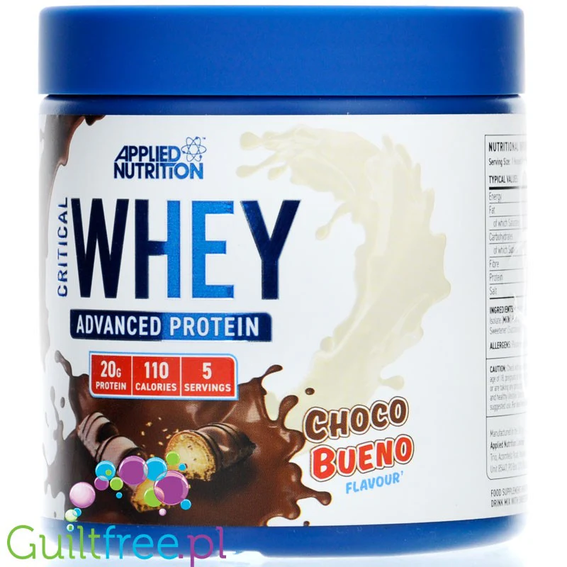 Applied Critical Whey Advanced Protein Choco Bueno - odżywka białkowa z WPI, WPH i WPC, 21g białka & 110kcal - Image 4