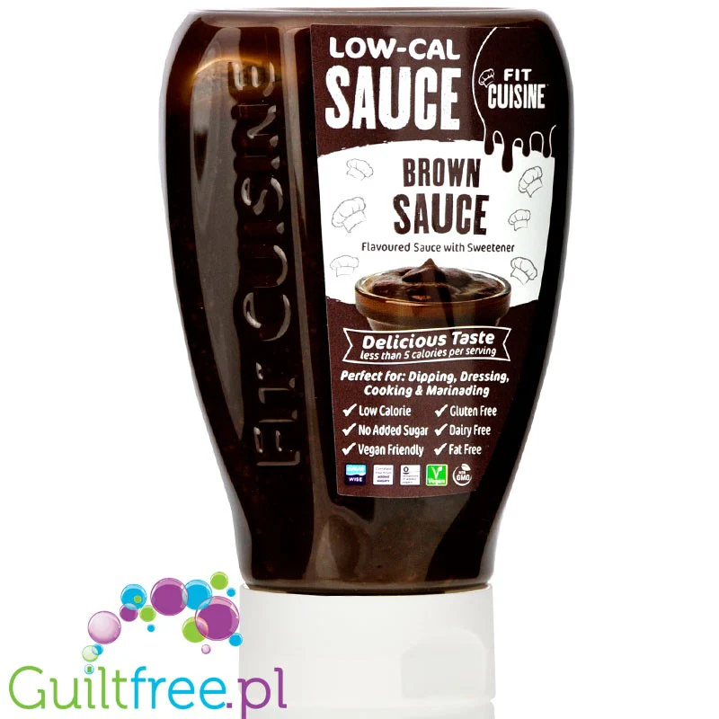 Fit Cuisine Brown Sauce - gęsty wegański sos typu pieczeniowego bez cukru i tłuszczu