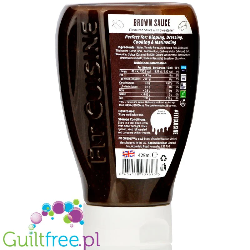 Fit Cuisine Brown Sauce - gęsty wegański sos typu pieczeniowego bez cukru i tłuszczu - Image 2