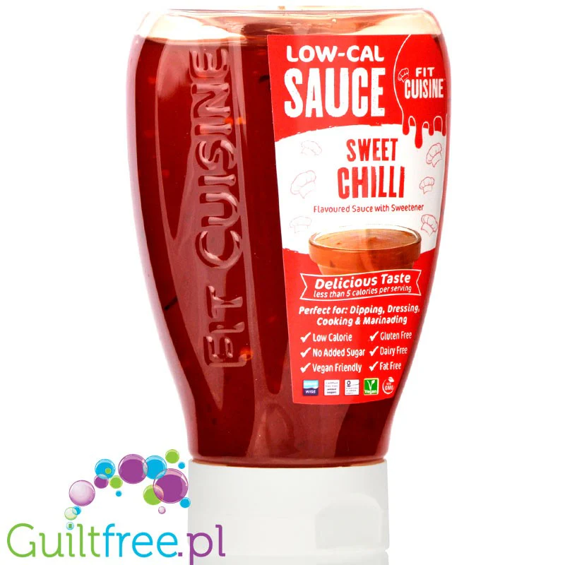 Fit Cuisine Sweet Chilli - pikantny sos bez cukru i tłuszczu z płatkami chilli