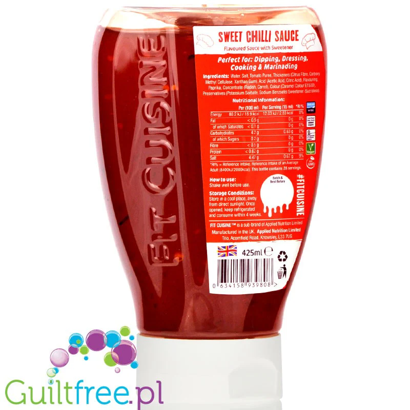 Fit Cuisine Sweet Chilli - pikantny sos bez cukru i tłuszczu z płatkami chilli - Image 2
