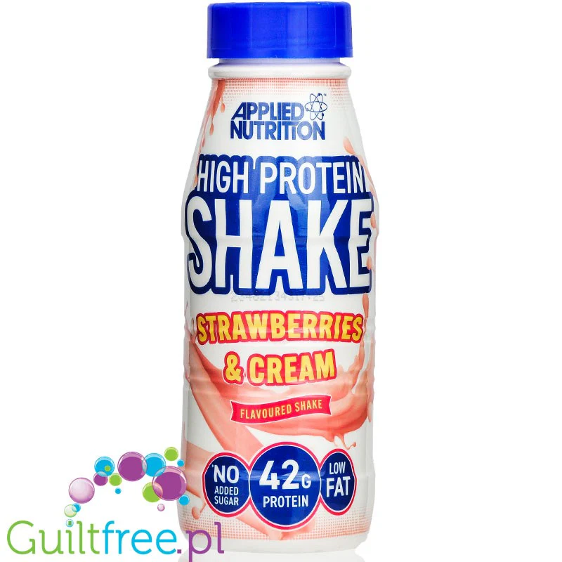 Applied Nutrition Protein Shake Strawberries & Cream - gotowy szejk proteinowy 42g białka & 240kcal