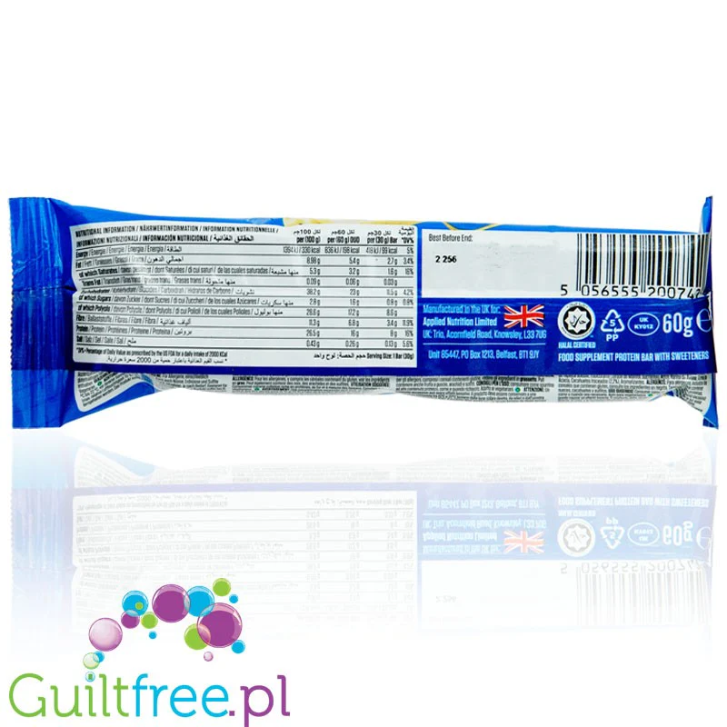 Applied Swirl Duo Bar White Chocolate Peanut - nadziewany baton białkowy w czekoladzie - Image 2