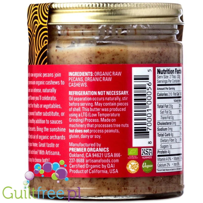 Artisana Raw Pecan - surowe masło z orzechów pekan - Image 4