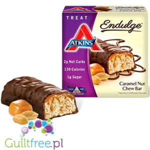 Atkins Endulge Caramel Nut Chew - baton orzechowo-karmelowy w czekoladzie, niskie IG, 2g węglowodanów - Image 3