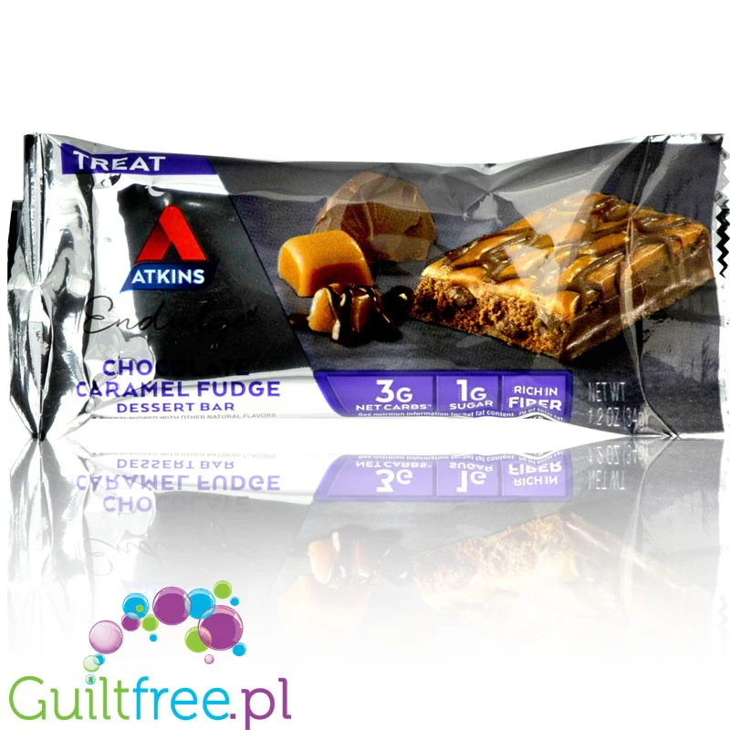 Atkins Endulge Chocolate Caramel Fudge 130kcal - baton czekoladowo-karmelowy bez cukru