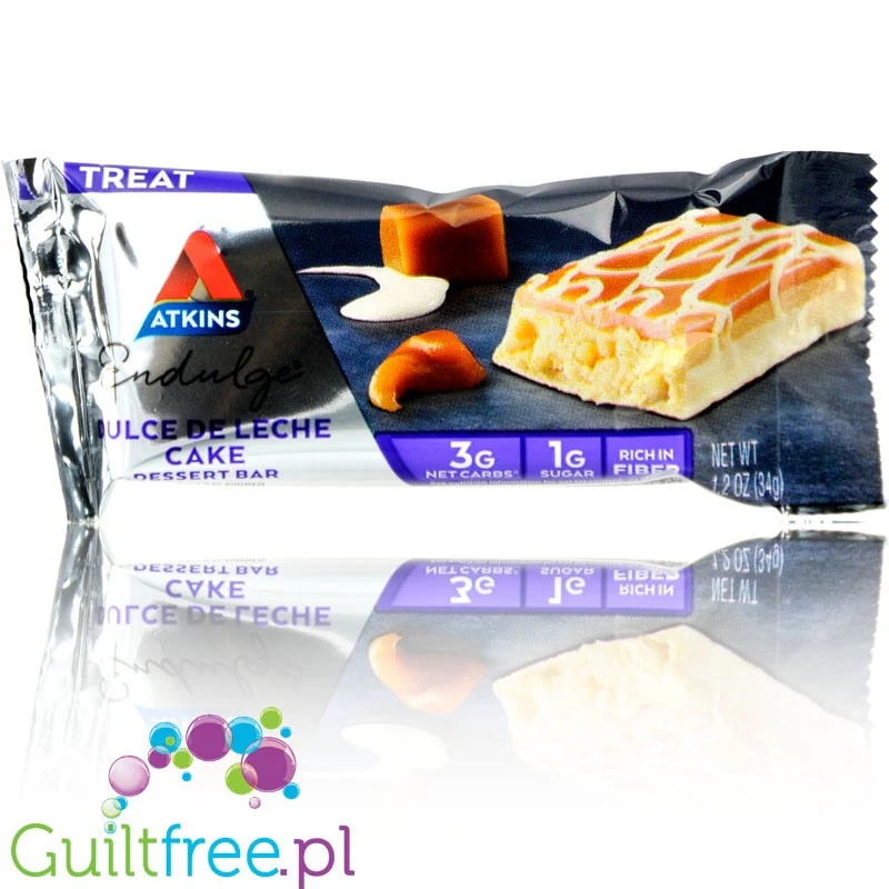Atkins Endulge Dulce de Leche Cake 130kcal - baton czekoladowo-kajmakowy bez cukru