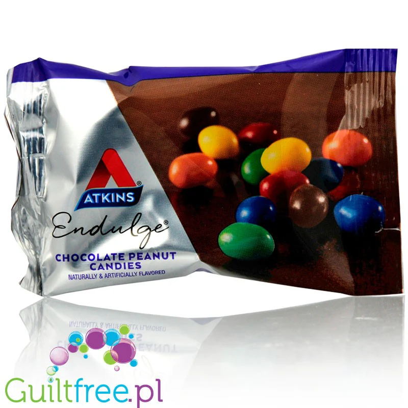 Atkins Endulge Chocolate Peanut Candies - lukrowane drażetki czekoladowe z orzechami 1g cukru