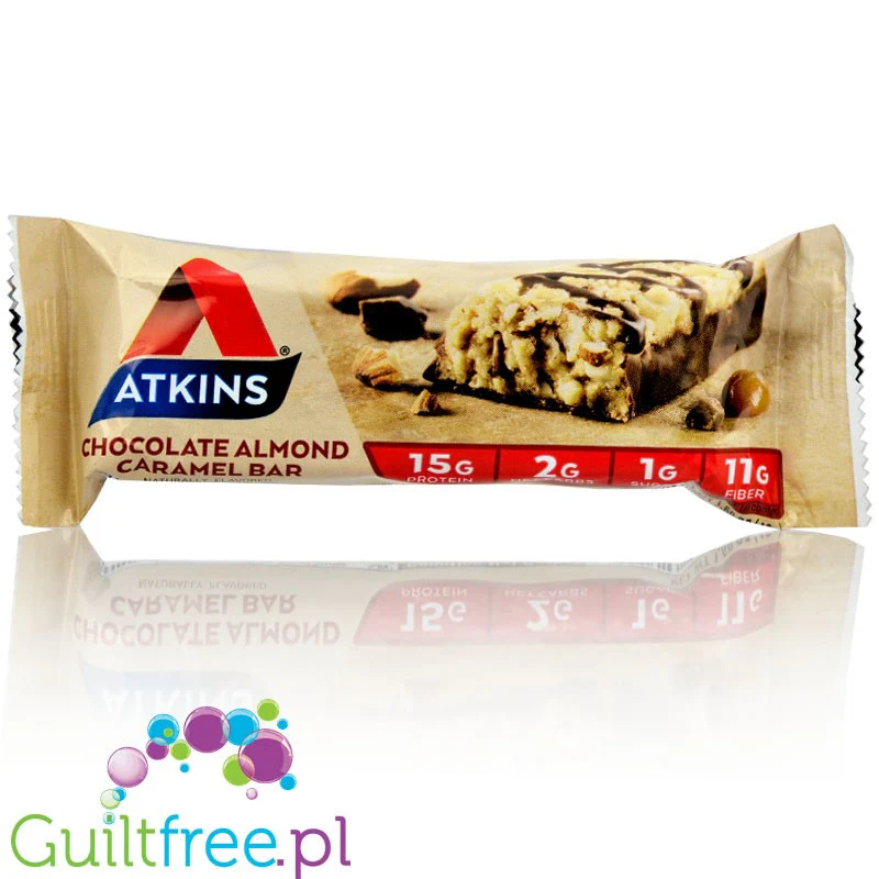 Atkins Meal Chocolate Almond Caramel PUDEŁKO x 5 batonów - Image 3