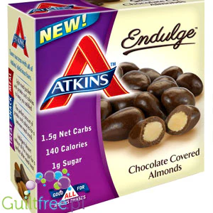 Atkins Endulge Chocolate Covered Almonds - migdały w czekoladzie bez cukru - Image 3