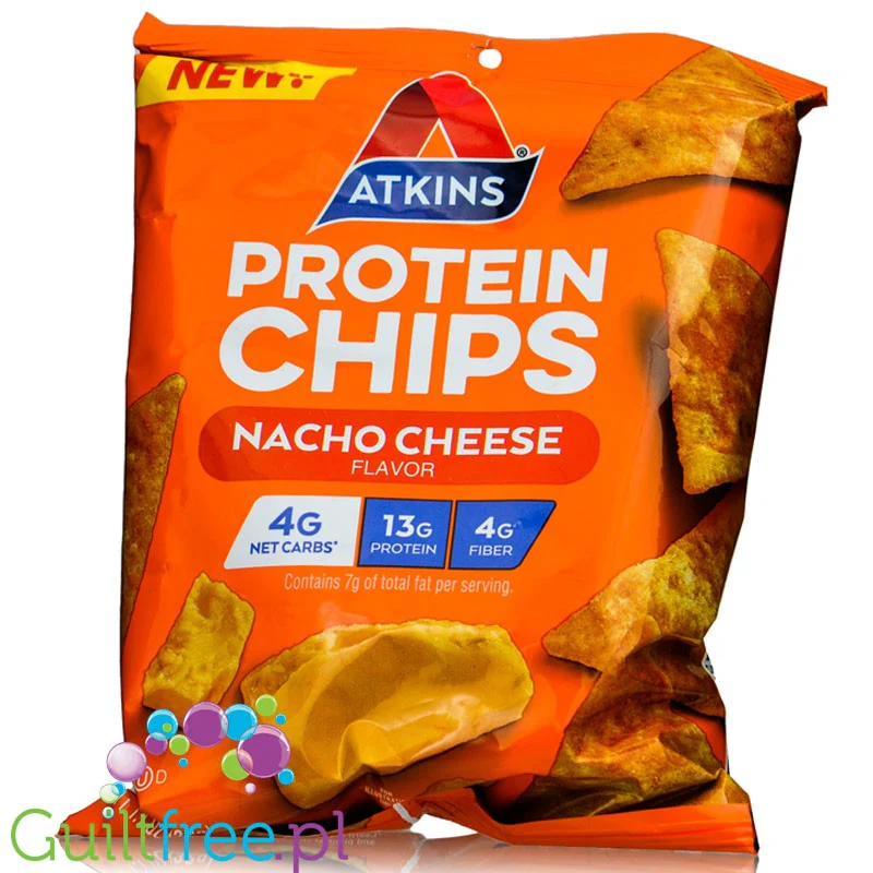 Atkins  Protein Chips Nacho Cheese - serowe chipsy proteinowe z cheddarem 13g białka