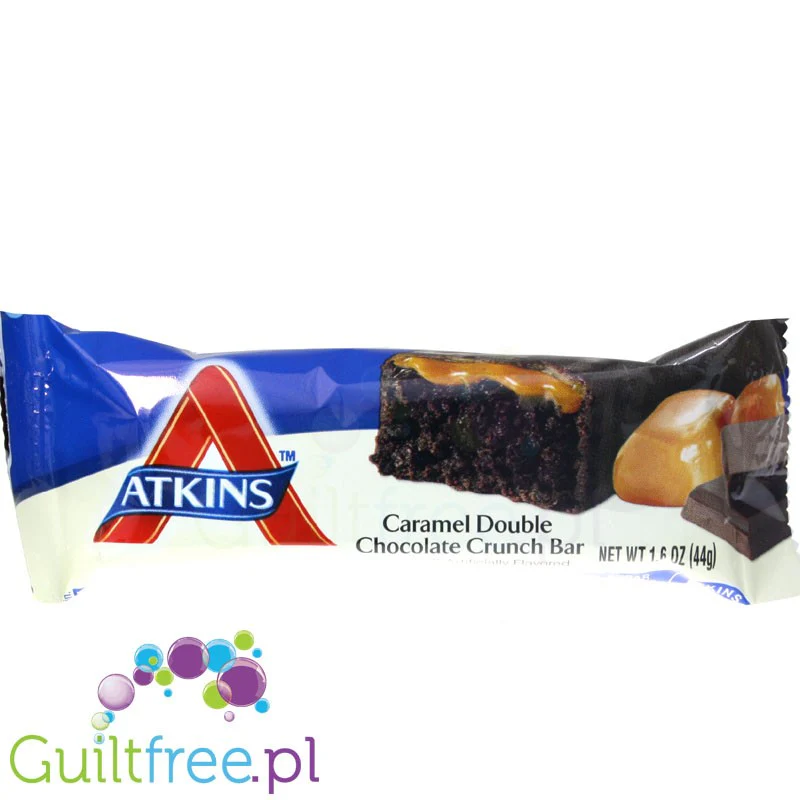 Atkins Snack Caramel Double Chocolate Crunch -Karmel & Mleczna Czekolada, baton białkowy - Image 3