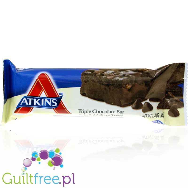 Atkins Snack Triple Chocolate - baton Potrójna Czekolada, baton 12g białka, 4g węglowodanów - Image 2