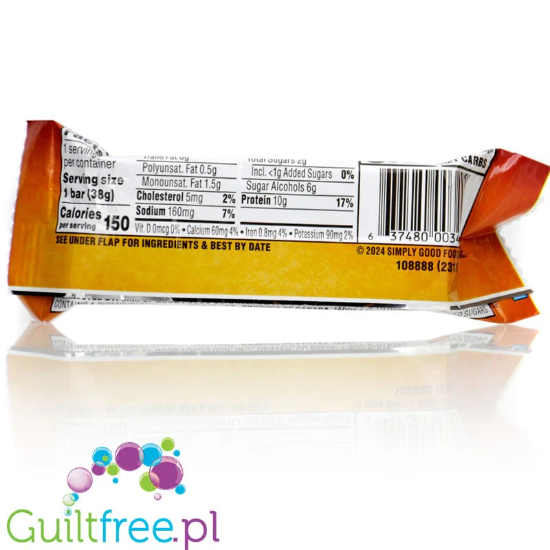 Atkins Snack Pumpkin Pie Bar - niskocukrowy baton proteinowy edycja limitowana 150kcal & 10g białka - Image 2