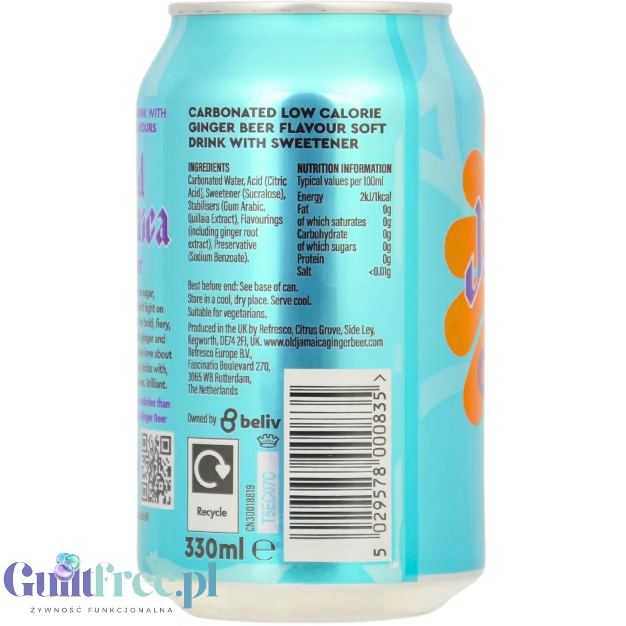 Old Jamaica Root Beer Light - Jamajskie piwo imbirowe 0kcal bez cukru - Image 5