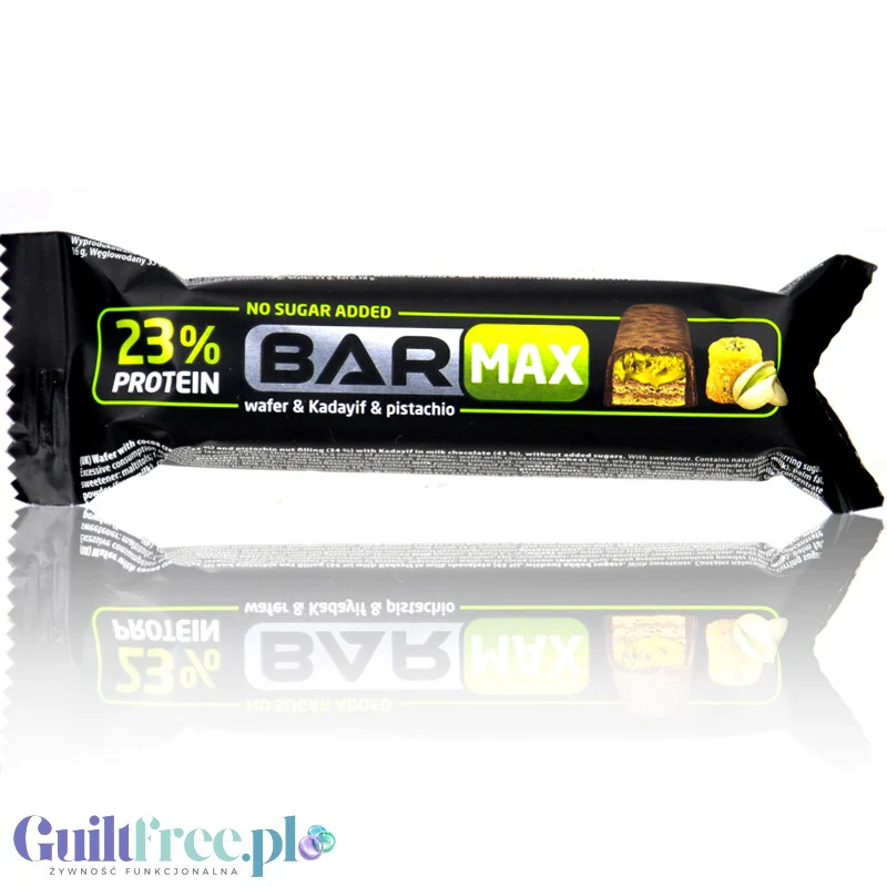 Bar MAX Protein Wafer & Kadayif & Pistachio - baton proteinowy z wafelkiem i kremem pistacjowym