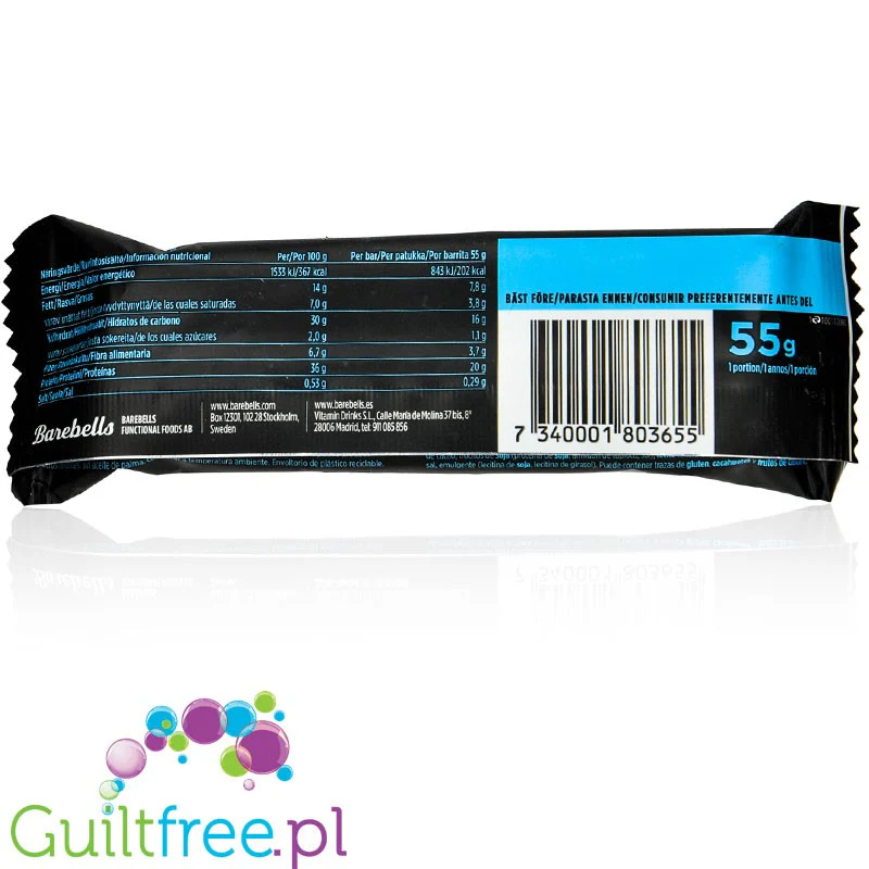Barebells Creamy Crisp - 20g białka & 202kcal, baton proteinowy z kremem - Image 3