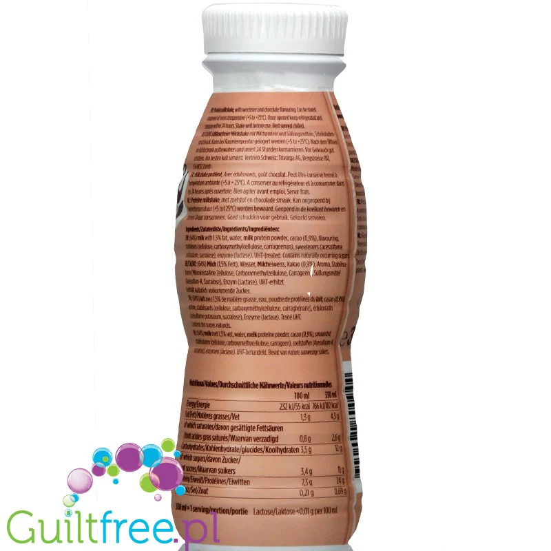 Barebells Shake Chocolate - gotowy szejk białkowy 24g białka, Czekolada - Image 3