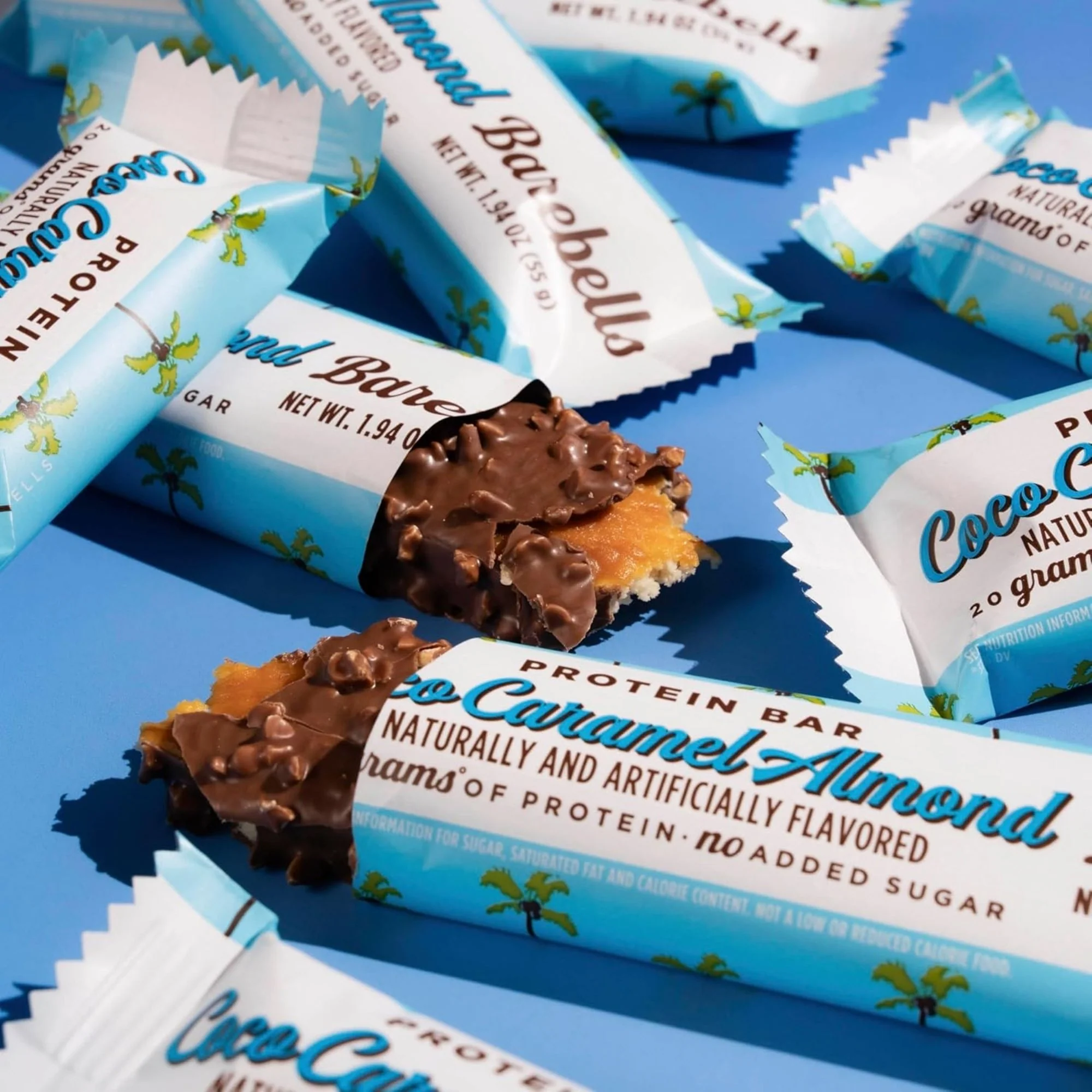 Barebells Protein Bar Coco Caramel Almond USA -  baton proteinowy migdałowo-kokosowy z karmelem i czekoladą - Image 6