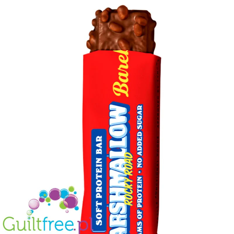 Barebells Soft Marshmallow Rocky Road - 17g białka & 209kcal, mięciutki baton białkowy bez cukru - Image 4