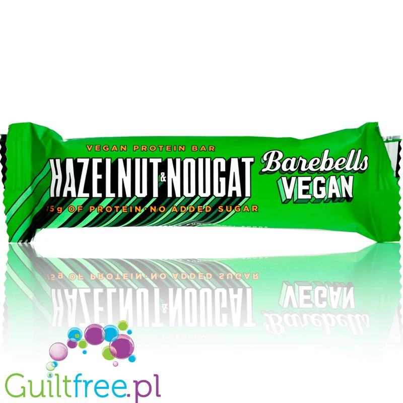 Barebells Vegan Protein Bar Hazelnut & Nougat - wegański baton białkowy Nugat & Orzechy Laskowe - Image 2
