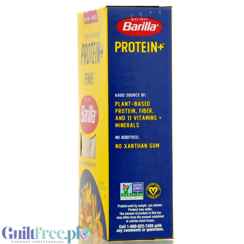Barilla Protein+ Penne - makaron proteinowy z białkiem grochu, ciecierzycy i witaminami, Pióra - Image 2