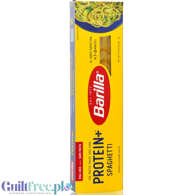 Barilla Protein+ Spaghetti - makaron proteinowy z białkiem grochu, ciecierzycy i witaminami